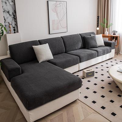 100% Waterproof Velvet Fitted Sheet Sofa Cover Solid Color Jacquard Anti-cat Scratch Sofa Cushion Cover