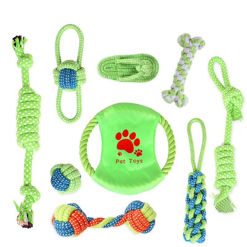 Puppy Teething Chew Toys - Durable Small Dog Toys for Puppies Dog Rope Chew Toys Bundle for Boredom Interactive Squeaky Treat Dispensing Ball Funny Flyer Non-Toxic Safe