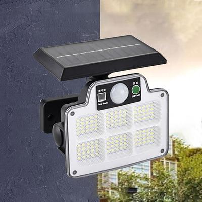 Solar Flood Lights Security LED Outdoor Lights 120/168/228 LED Bead Outdoor Solar Remote Control Wall Lamp LED Body Sensing Garden Lamp Home Garage Lamp Road Lighting Solar Lamp