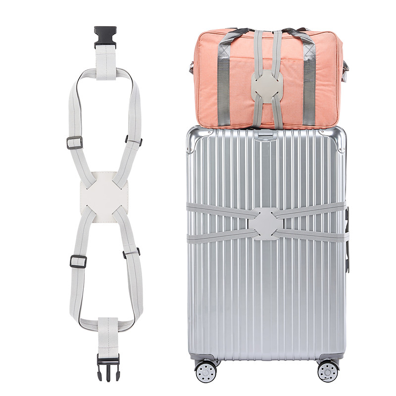 Luggage Straps for Suitcases TSA Approved, Luggage Bag Bungee for Large Luggage, Adjustable Size Travel Elastic Suitcase Strap Belt, Airport Travel Accessories with Buckles for Baggage Handbag
