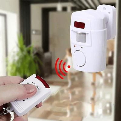 Smart Home Security PIR Alert Infrared Sensor Alarm System Anti-theft Human Motion Detector 105db Siren with 2PCS Remote Control