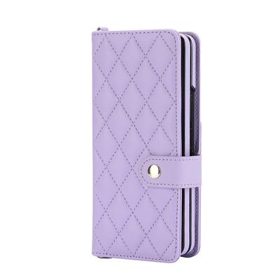 Phone Case For Samsung Galaxy Z Fold 7 Z Fold 6 Z Fold 5 Z Fold 4 Z Fold 3 Wallet Case Four Corners Drop Resistance Shockproof Retro TPU PU Leather