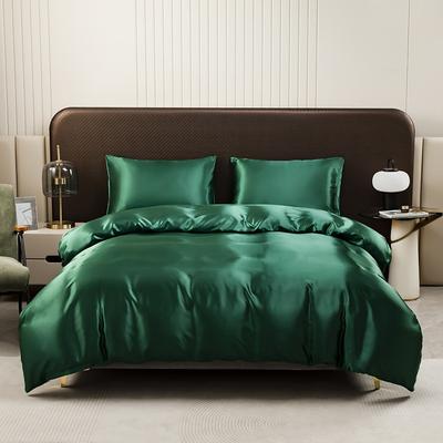 Satin Imitation Silk Ice Silk Bed Sheet Set Three or Four Piece Set