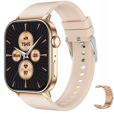 iMosi QX17 Smart Watch 2.01 inch Smartwatch Fitness Running Watch Bluetooth Pedometer Call Reminder Sleep Tracker Compatible with Android iOS Women Men GPS Hands-Free Calls Waterproof IP68 40mm Watch