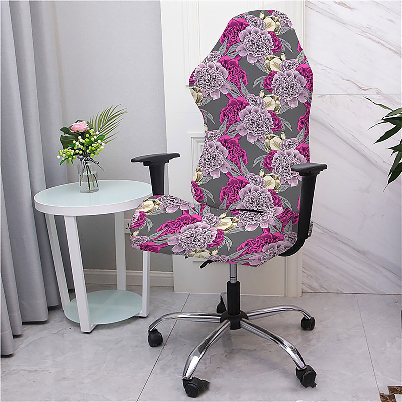 Office Chair Cover Gaming Chair Covers Stretch Washable Computer Chair Slipcovers for Armchair, Swivel Chair, Gaming Chair,Computer boss Chair Floral Printed