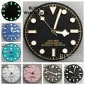 29mm NH35 vin rouge gris vert noir rose bleu cadran de montre ensemble d'aiguilles or Rose or Index
