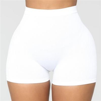 Women's Gym Shorts Yoga Shorts Biker Shorts Butt Lift Tummy Control High Waist Gym Workout Running Fitness Bottoms Solid Color Black White Army Green Spandex Sports Activewear High Elasticity Skinny