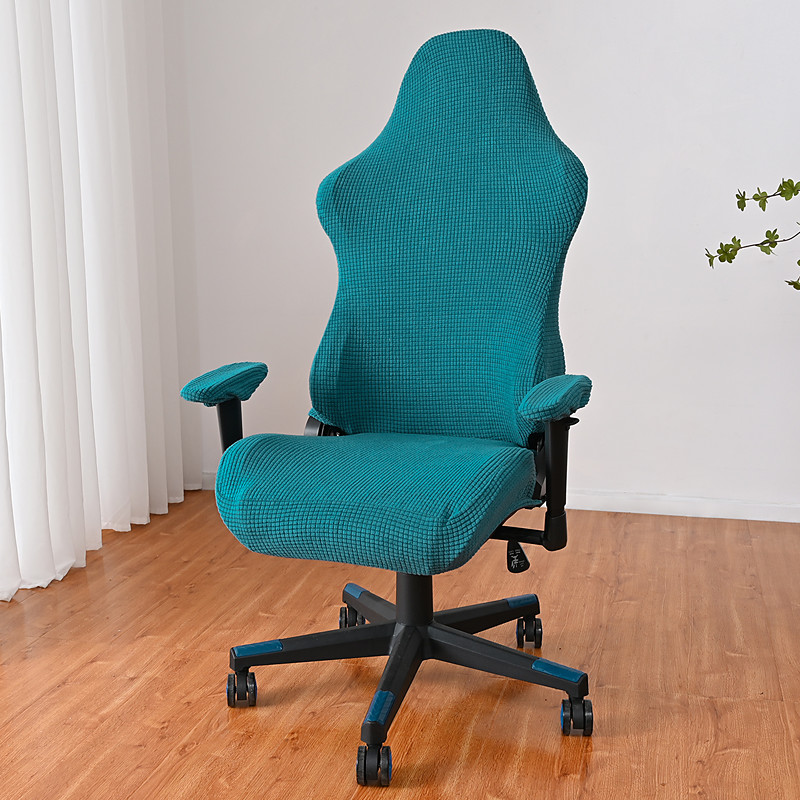 Split Office Chair Cover Gaming Chair Covers Burgundy Stretch Washable Computer Chair Slipcovers for Armchair, Swivel Chair, Gaming Chair,Computer boss Chair