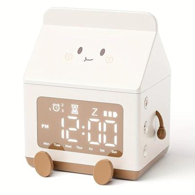 Charming LED Digital Alarm Clock - USB Charging, Kid-Friendly, Vibrant Display - Perfect for Boys Girls Bedrooms and Office Use