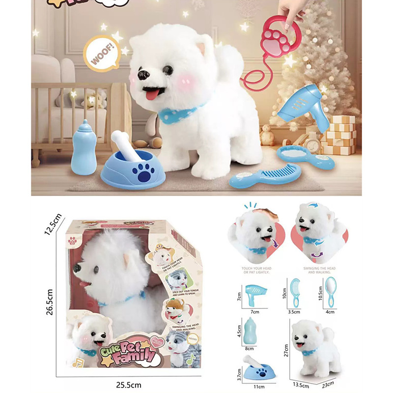 Puppy Toys for Kids Toy Dogs That Walk and Bark Walking Dog Toy for Kids with Leash Interactive Stuffed Puppy with Remote Control for Girls and Boys Aged 3-7 Year Old