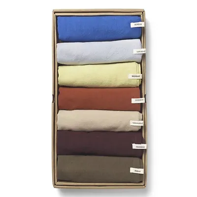 ferm LIVING Day Tea Towel, Set of 7