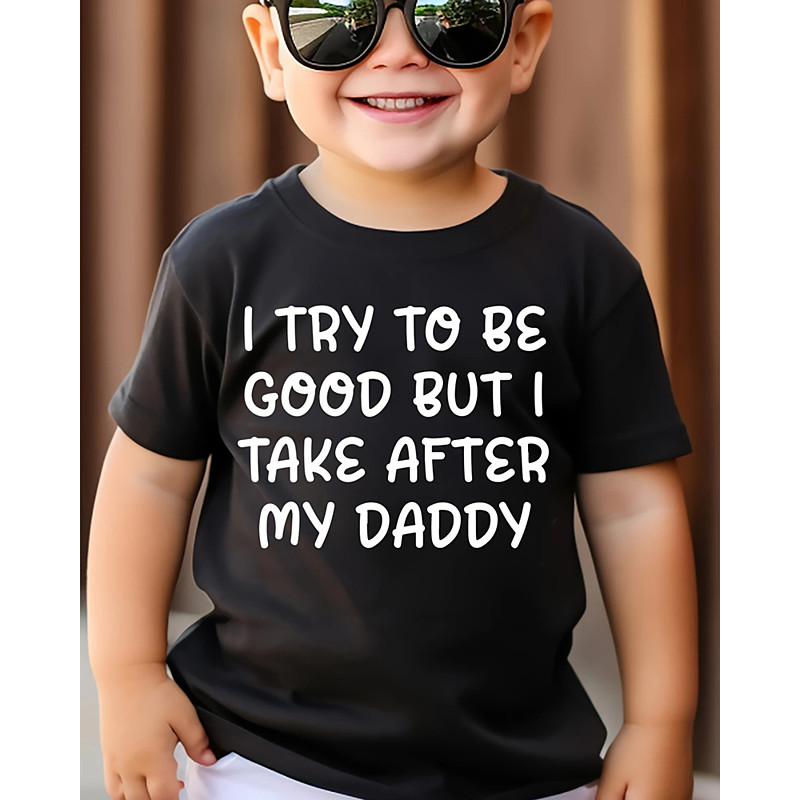 100% Cotton Kids Boys Black Letters T shirt Tops Crew Neck Short Sleeve Vacation Casual Daily Wear Fashion Sport Print Summer