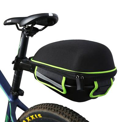 WEST BIKING 8 L Bike Saddle Bag Bike Rack Bag with Metal Frame and Rain Cover Waterproof Lightweight Reflective Strips Bike Bag Cloth Lycra EVA Bicycle Bag Cycle Bag Bike Bicycle Cycling