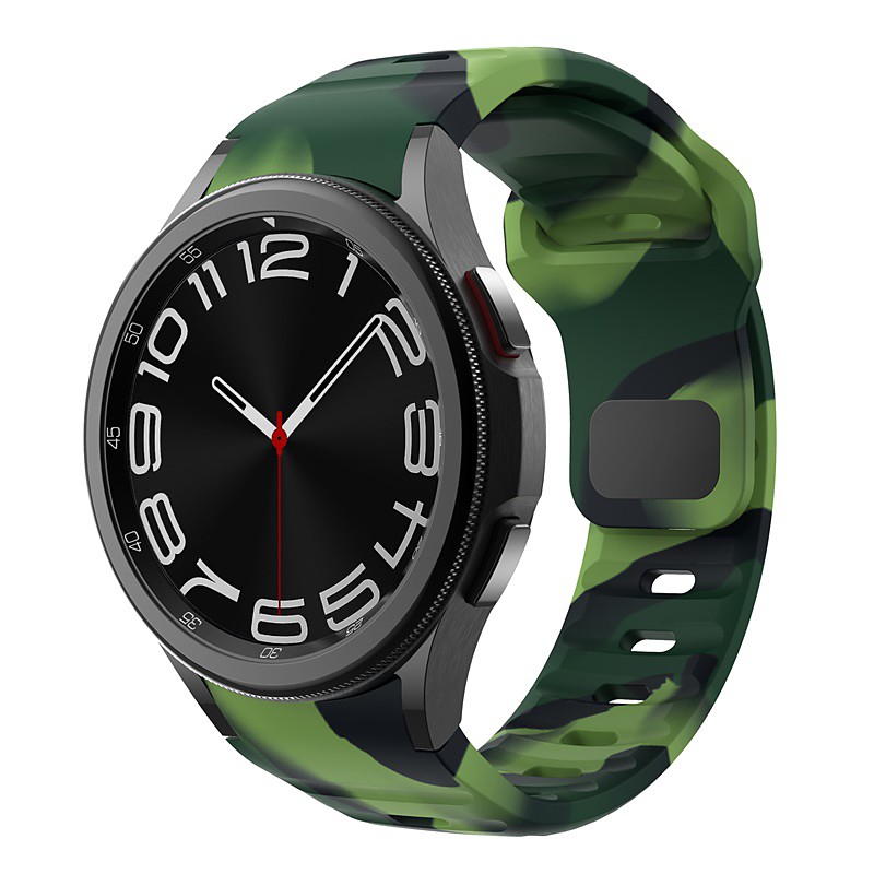 Watch Band for Samsung Galaxy Watch 7/6/5/4 40/44mm, Galaxy Watch 5 Pro 45mm, Galaxy Watch 4/6 Classic 42/46/43/47mm, Watch 3, Active 2, Gear S2 Silicone Replacement Strap Waterproof Adjustable