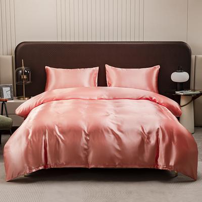 Satin Imitation Silk Ice Silk Bed Sheet Set Three or Four Piece Set