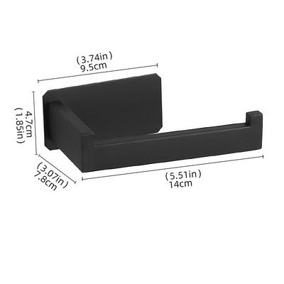 Toilet Paper Holder for Bathroom Self-adhesive 304 Stainless Steel Roll Paper Holder Paper Towel Holder Punch Free Wall Mounted Toilet Paper Holder Bathroom Roll Paper Holder