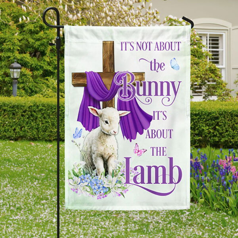 Garden Flag 12x18Inch Outdoor Decorations Welcome Garden Patio Flag Cross Jesus Yard Flag Double Sided Holiday Outdoor Flags 1pc