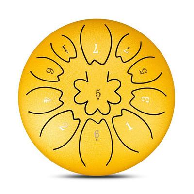 6 Inch 11 Tone Steel Tongue Drum Mini Music Drums Handpan Beginners Ethereal Drum Musical Instruments Tambor Gifts