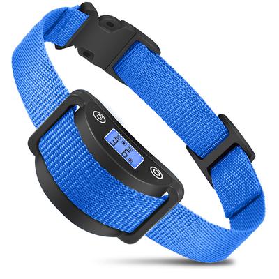 No shock Auto anti-bark collar for dogs and cats IP65 waterproof LCD screen to check power level two anti-barking modes