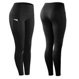 Women's Compression Pants Running Tights Leggings with Phone Pocket Base Layer Street Athletic Athleisure Winter Breathable Soft Compression Fitness Gym Workout Running Sportswear Activewear Solid