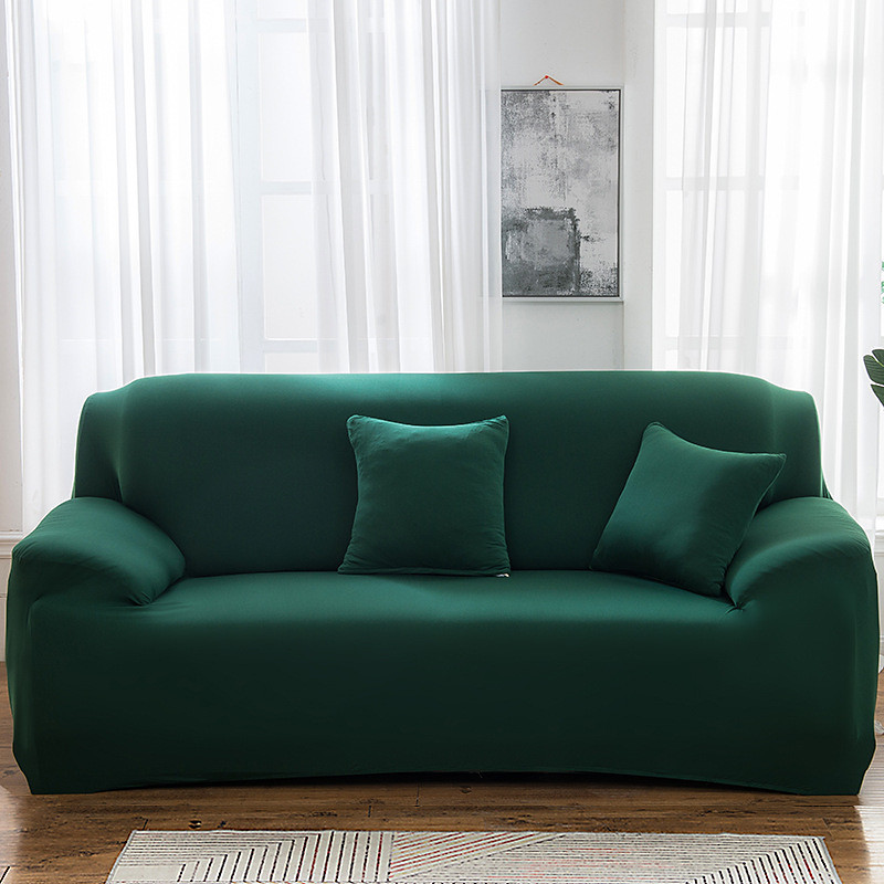 Couch Cover for Living Room, 4 Seater Stretch Furniture Protector Dust-Proof Loveseat Cover All-Inclusive Cover Furniture Protector Chair Covers for Living Room