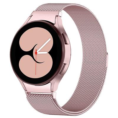 Watch Band for Samsung Watch 7/6/5/4 40/44mm, Galaxy Watch 5 Pro 45mm, Galaxy Watch 4/6 Classic 42/46/43/47mm, Watch 3, Active 2, Gear S2 Stainless Steel Replacement Strap 20mm Milanese Loop