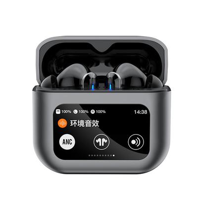 TWS headset full color touch screen Bluetooth headset ANC noise reduction LCD smart screen Headphones Sports Headset