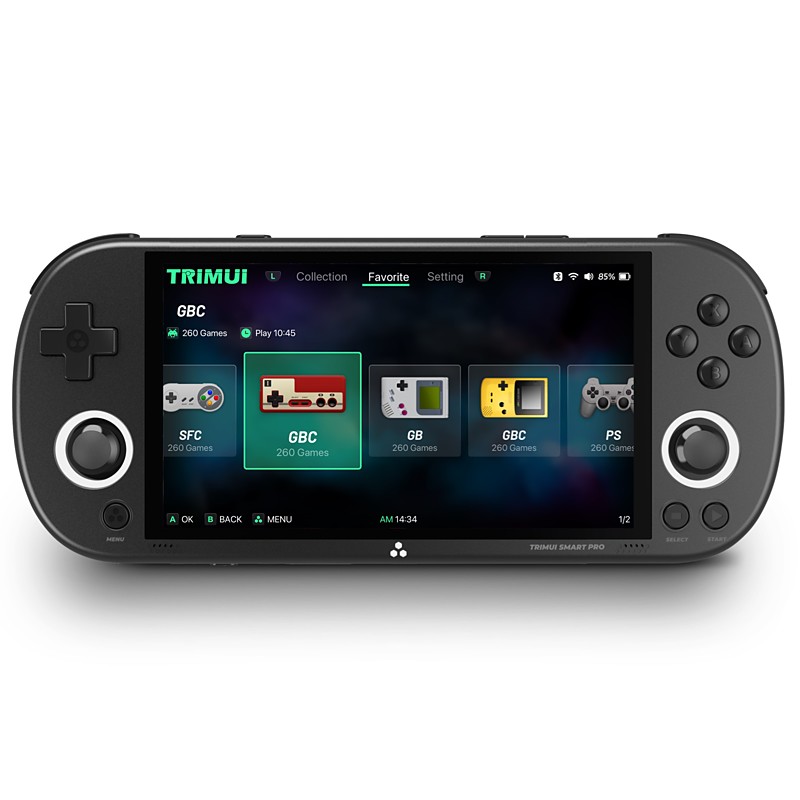 Trimui Smart Pro Handheld Game Console 4.96''IPS Screen Linux System Joystick RGB Lighting Smartpro Retro Video Game Player Gift