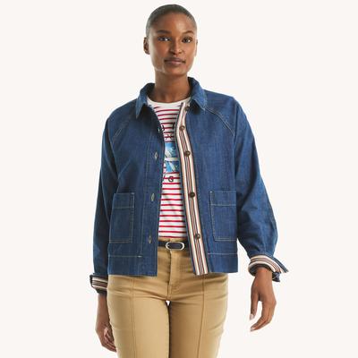 Nautica Women's Denim Jacket Star Sapphire, XL