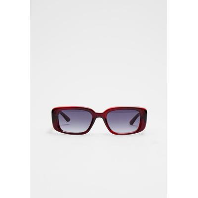 Stradivarius Tortoiseshell rectangular sunglasses Burgundy OS