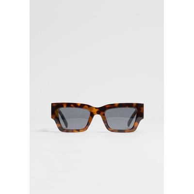 Stradivarius Square tortoiseshell sunglasses Brown OS