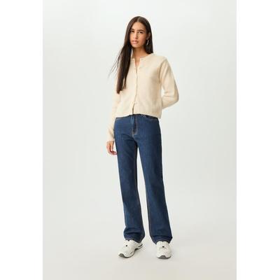 Stradivarius Buttoned knit jacket Ecru M