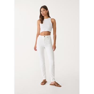 Stradivarius D07 Regular waist skinny jeans White 10