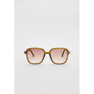Stradivarius Square sunglasses Brown OS