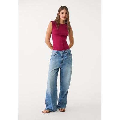 Stradivarius Gathered bodysuit Burgundy S
