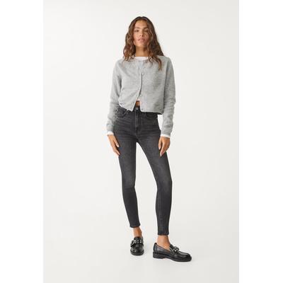 Stradivarius D09 Skinny super high-waist jeans Washed black 6