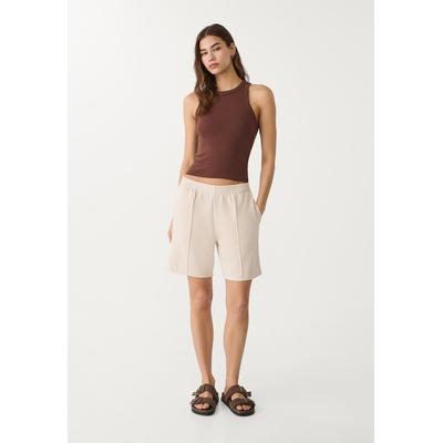 Stradivarius Soft-touch Bermuda shorts Stone XL