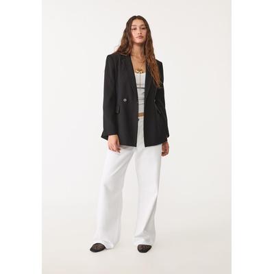 Stradivarius Slim fit double-breasted blazer Black M