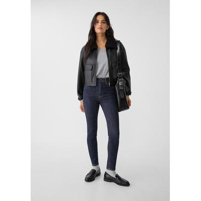 Stradivarius D07 Regular waist skinny jeans Dark blue 8