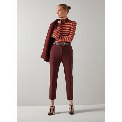 Mariner Bordeaux Cigarette Leg Trouser Claret, Claret