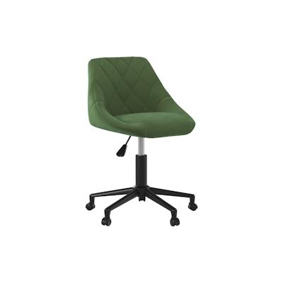vidaXL Bürostuhl Drehbar Dunkelgrün Samt Image