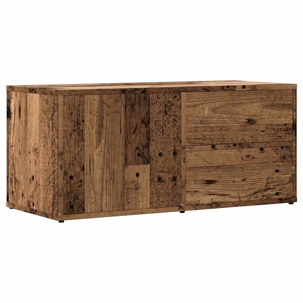 vidaXL TV-Schrank Altholz-Optik 80x34x35,5 cm Holzwerkstoff Image