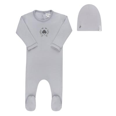 Ely's & Co. Garden Floral Center Collection - Footie + Beanie