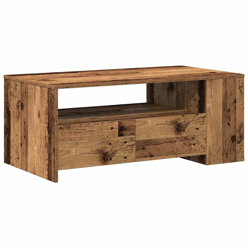 vidaXL Couchtisch Altholz 102 x 55 x 43,5 cm Holzwerkstoff Image