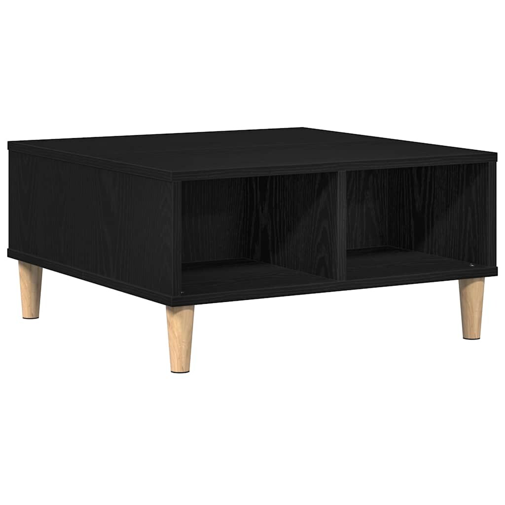 vidaXL Couchtisch Schwarz Eichen-Optik 60 x 60 x 30 cm Holzwerkstoff Image