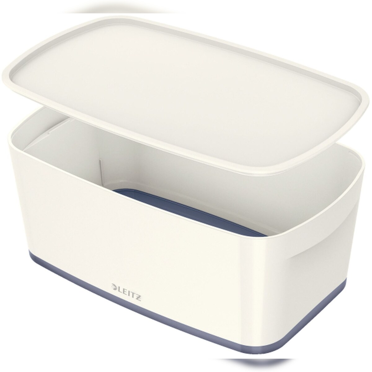 LEITZ Aufbewahrungsbox MyBox Klein A5 mit Deckel ABS weiß/grau Packung mit 4 Stück Image