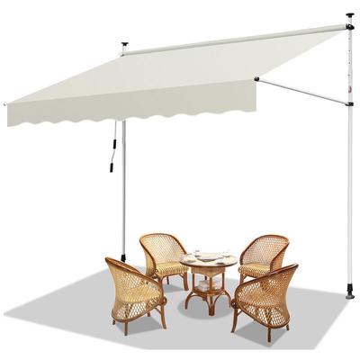 Randaco - TolleTour Balkonmarkise Gelenkarm Markise Klemmmarkise Sonnenmarkise Balkon 2.5M. Creme Image