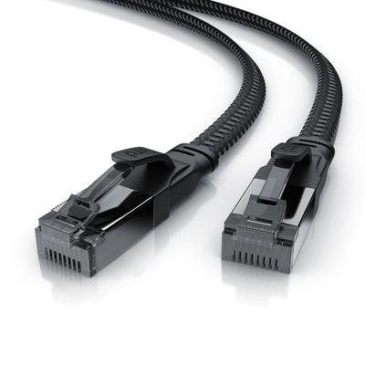 Primewire - cat 8.1 Netzwerkkabel Flach 40 Gbits, Baumwollmantel, lan Kabel Patchkabel, Gigabit Image
