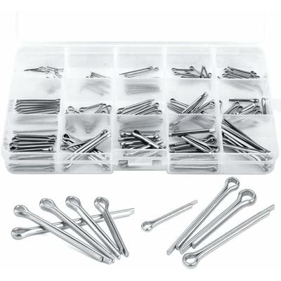 Splint, 150 Stück, 304 Edelstahl, Sicherungsstift-Sortiment für kleine Mechaniker-Reparaturen, 15 Image