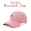 Süße Hello Kitty Baseball Cap Sanrio My Melody Brief Stickerei Sport Cap Frühling Herbst Sonnenhut Hip Hop Hüte Mädchen Geschenke